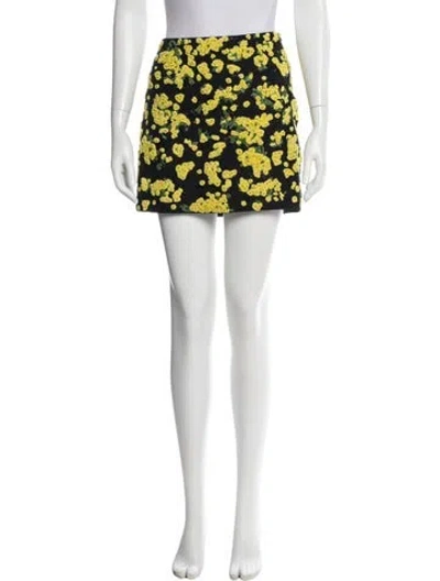 Pre-owned Valentino Silk Mini Skirt In Neutral