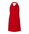 Valentino Womens Paris Halter-neck Silk-crepe Mini Dress In Red