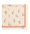 Valentino Garavani Papier Floreal Silk Scarf Woman Butter Uni In Neutral