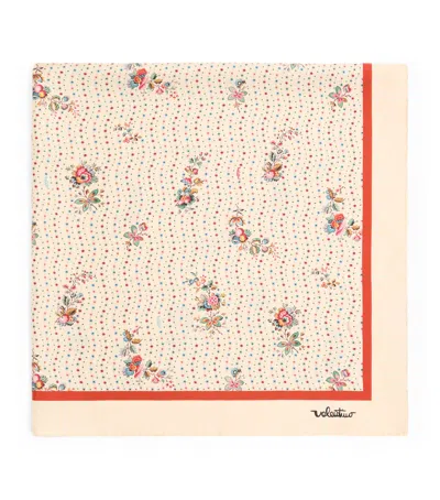 VALENTINO VALENTINO GARAVANI SILK PAPIER FLORAL PRINT SCARF