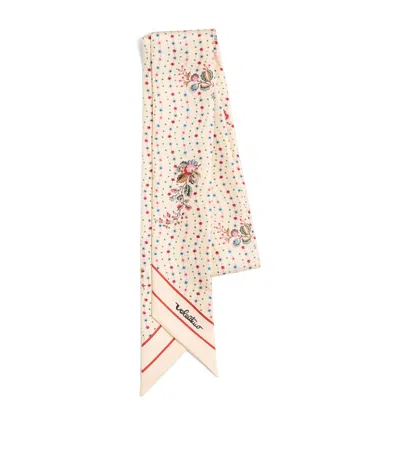 Valentino Silk Papier Floreal Scarf In Multi