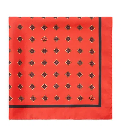 Valentino Silk Patterned Scarf