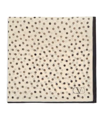 Valentino Garavani Silk Polka-dot Pocket Square