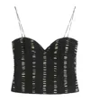 Valentino Plusdepois Print Top In Silk In Black