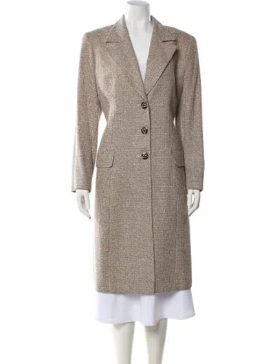 Pre-owned Valentino Silk Printed Blazer In Brown