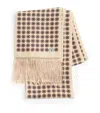 Valentino Garavani Chamber Silk Bandeau Scarf With Fringe In Beige