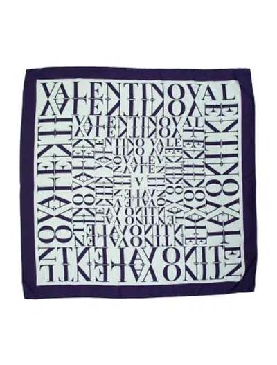 Pre-owned Valentino Silk Printed Scarf In Multi