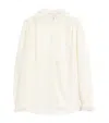 Valentino Bluse Aus Georgette Frau Elfenbein 50 In Ivory