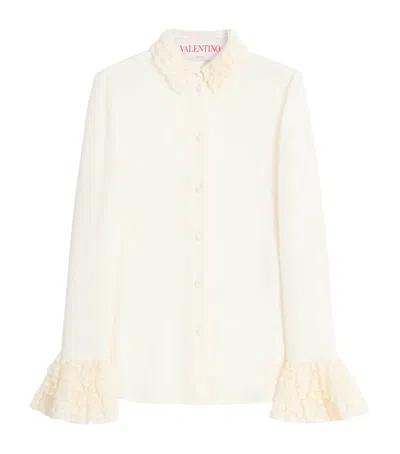 VALENTINO SILK RUFFLE SHIRT
