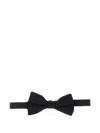 Valentino Black Solid Bowties In Black