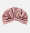 Valentino Silk Satin Head Wrap In Pink