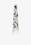 Valentino Floral Patterned Scarf Pointed Ends In Multi