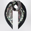 Valentino Garavani Silk Scarf With Paisley Print Women In Beige