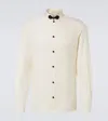 Valentino Shantung Shirt With Decorative Disc Buttons In White