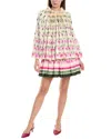 Valentino Silk Shift Dress In White