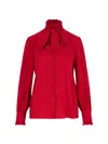 Valentino Schluppenbluse La Cour De Caur Aus Seide In Red