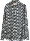 Valentino Silk Shirt In Blue