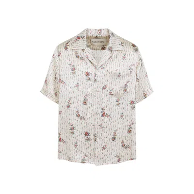 Valentino Silk Shirt For Men - Ss26 Collection In Nude