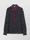 Valentino Garavani Shirt With Paisley Print In Blue