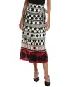 Valentino Silk Skirt In Multi