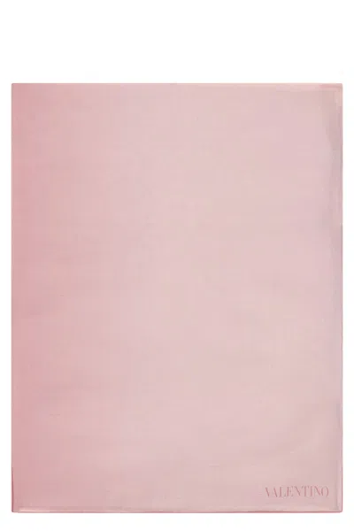 Valentino Garavani Silk Stole In Pink