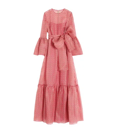 VALENTINO SILK TIERED MAXI DRESS