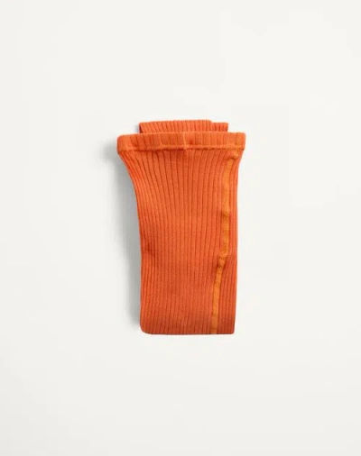 Valentino Garavani Valentino Silk Tights Woman Orange S/m