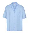 Valentino Toile Iconographe-jacquard Silk Shirt In Multi