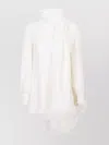 Valentino Silk Top With Feather Detail And Shawl