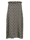 Valentino Belted Pleated Printed Silk-twill Midi Skirt In Multicolor