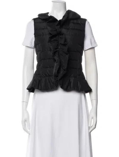Pre-owned Valentino Silk Vest In Black