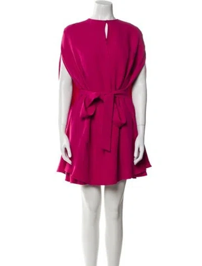 Pre-owned Valentino Silk V-neck Tunic In Pink