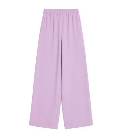 VALENTINO SILK WIDE-LEG TROUSERS