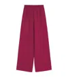 Valentino Cady Couture Wide-leg Pants In Red
