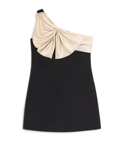 VALENTINO SILK-WOOL BOW MINI DRESS