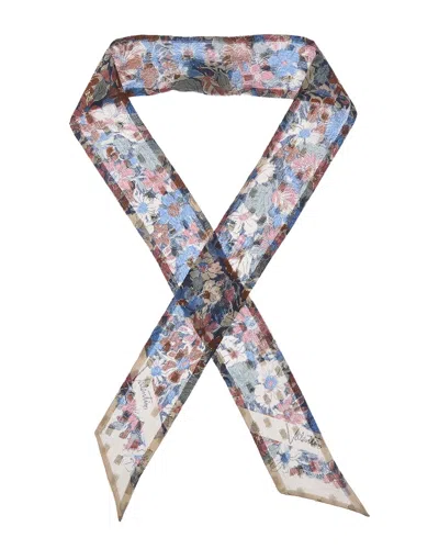 Valentino Silk-blend Scarf In White