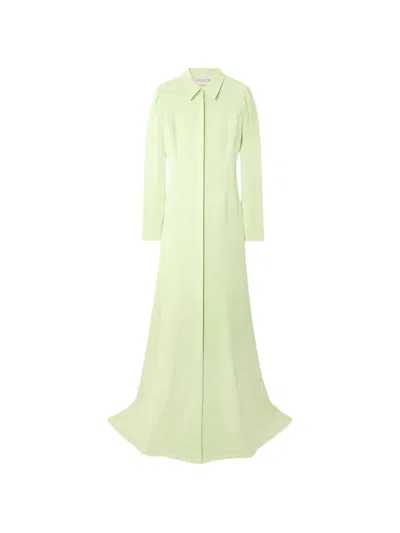Valentino Silk-crepe Gown In Green