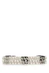 Valentino Garavani Men Silver Metal Vlogo Bracelet