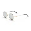 Valentino Silver Mirror Round Unisex Sunglasses Vls-173 A 48 In Green