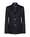 Valentino Men's Cotton Buttoned Blazer In Black
