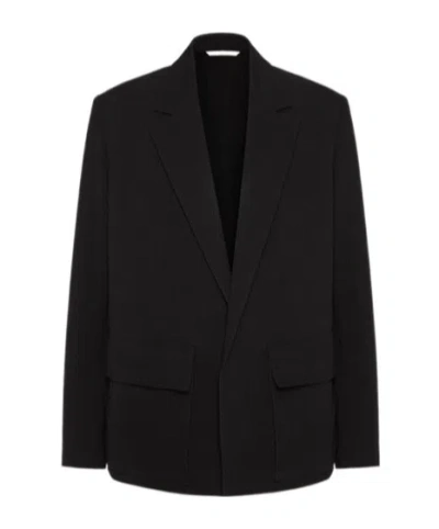 VALENTINO SINGLE-BREASTED COTTON CANVAS JACKET