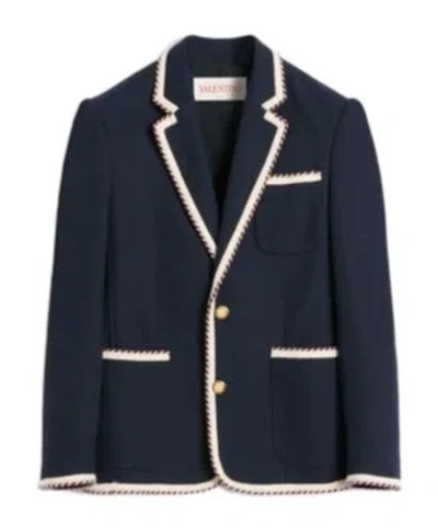 VALENTINO VALENTINO SINGLE-BREASTED STRAIGHT HEM BLAZER