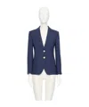 Valentino Single-breasted Blazer In Blue