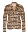 Valentino Single-breasted Blazer In Brown