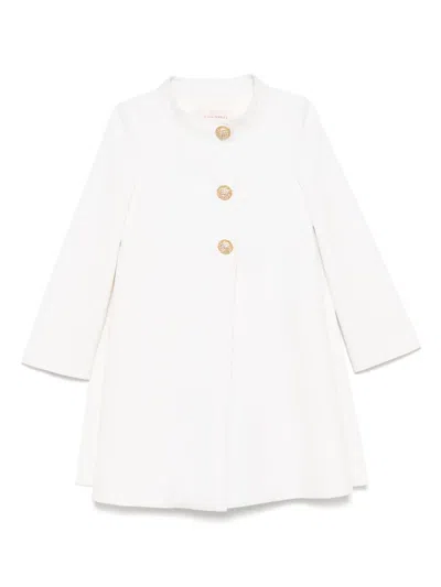 Valentino Single-breasted Coat In Neutral