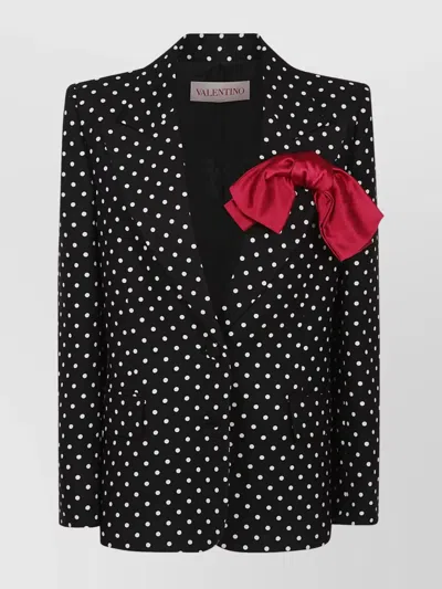 VALENTINO SINGLE-BREASTED JACKET | POLKA DOT PATTERN