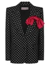 Valentino Garavani Women Printed Supergran Blazer In Black