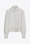 Valentino Garavani Single-breasted Jacket With Black Polka Dots