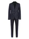 Valentino Single-breasted Suit In Blue