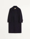 Valentino Single-breasted Wool And Cashmere Coat In Black